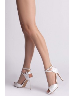 Sandale dama piele naturala Alb Flowers - The5thelement.ro