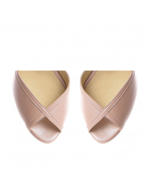 Sandale mireasa piele naturala Rose Sidefat Destiny - The5thelement.ro