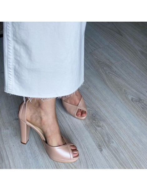 Sandale mireasa piele naturala Rose Sidefat Destiny - The5thelement.ro