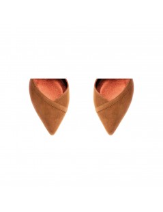 Pantofi stiletto piele naturala Camel Renee - The5thelement.ro
