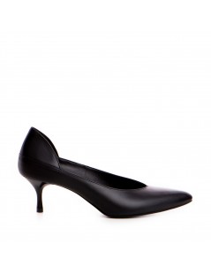 Pantofi stiletto piele naturala Negru Celine - The5thelement.ro