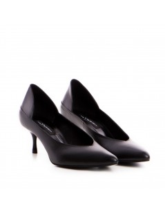 Pantofi stiletto piele naturala Negru Celine - The5thelement.ro