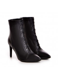 Botine dama Piele Naturala Negru CThru - The5thelement.ro