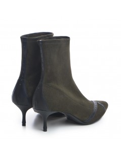Botine Dama Piele Naturala Khaki Kylie - The5thelement.ro