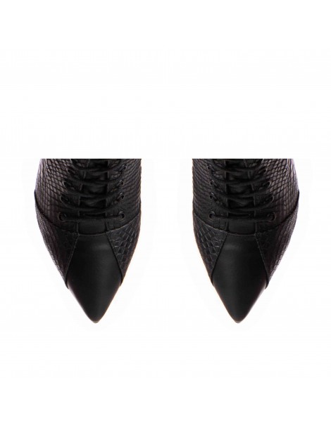 Botine Dama Piele Naturala Negru Daria - The5thelement.ro