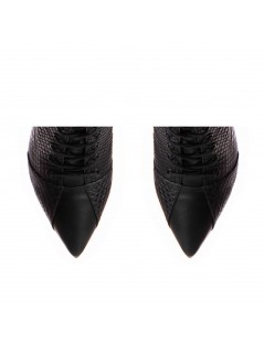 Botine Dama Piele Naturala Negru Daria - The5thelement.ro
