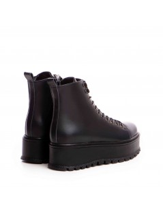 Bocanci dama Piele Naturala Thunder Negru - The5thelement.ro