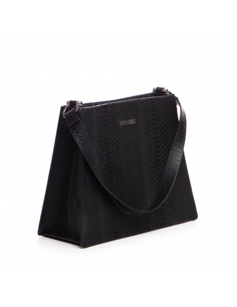 Geanta Piele Naturala Dama Negru Mara - The5thelement.ro