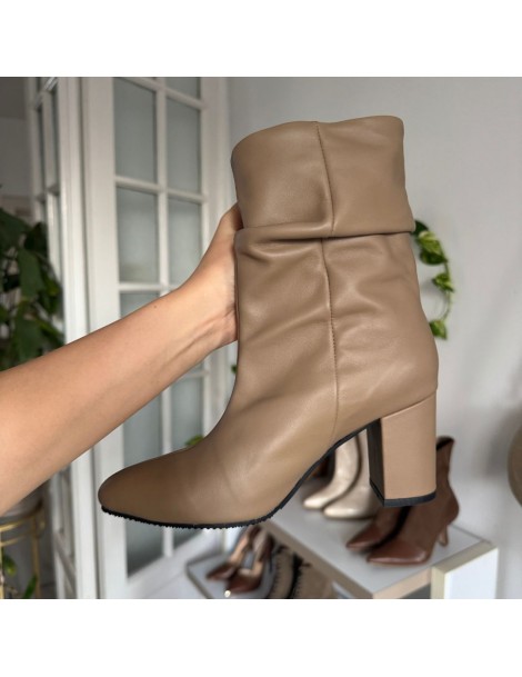 Ghete Dama Piele Naturala Grej Nayra - The5thelement.ro