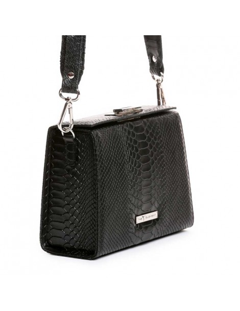 Geanta Piele Naturala Dama Negru Snake Pandora - The5thelement.ro