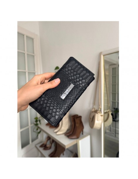 Portofel Clasic Negru Print