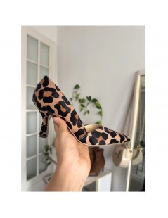 Pantofi stiletto piele naturala Bej Print Aven - The5thelement.ro