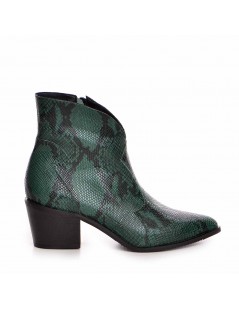 Ciocate dama Piele Naturala Print Verde Bronx - The5thelement.ro