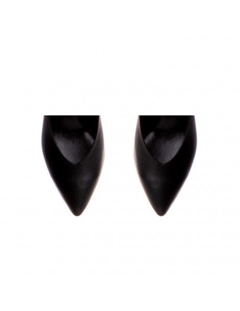 Pantofi stiletto piele naturala Negru Celine - The5thelement.ro