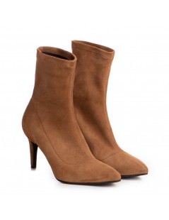Botine Dama Piele Naturala Amora Camel - The5thelement.ro