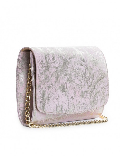 Clutch Piele Naturala Rose Patinat Clasic - The5thelement.ro