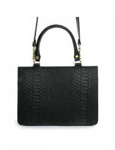 Geanta Piele Naturala Dama Lily Negru Snake - The5thelement.ro
