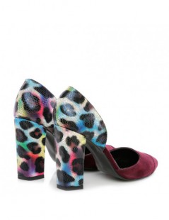 Pantofi dama Marsala Rainbow Piele Naturala - The5thelement.ro