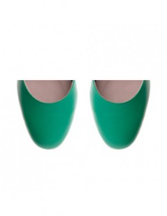 Pantofi dama Piele Naturala Verde Cinderella - The5thelement.ro