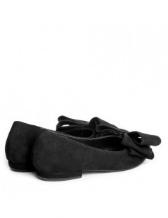 Balerini dama Piele Naturala Negru Funda - The5thelement.ro