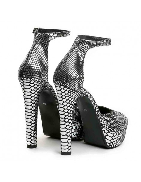 Sandale dama The 70's Sandals Argintiu Piele Naturala - The5thelement.ro