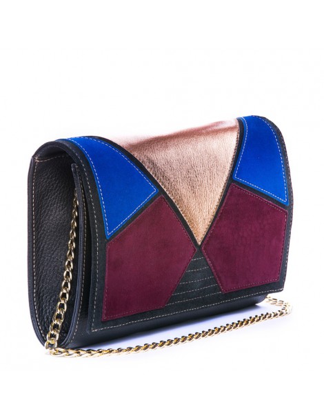 Clutch Piele Naturala Negru Inception - The5thelement.ro