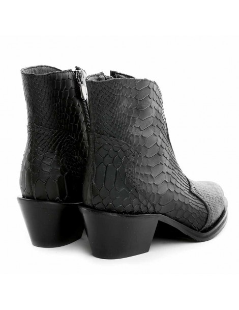 Ciocate dama Piele Naturala Print Negru Bronx - The5thelement.ro