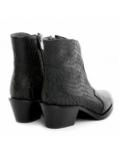 Ciocate dama Piele Naturala Print Negru Bronx - The5thelement.ro