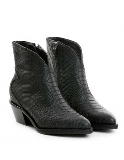 Ciocate dama Piele Naturala Print Negru Bronx - The5thelement.ro