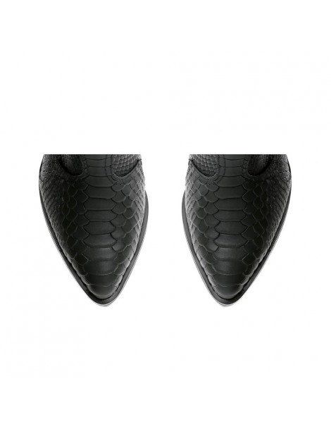 Ciocate dama Piele Naturala Print Negru Bronx - The5thelement.ro