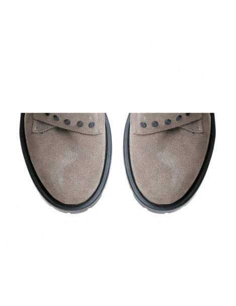 Bocanci dama Piele Naturala Grej Ranger - The5thelement.ro