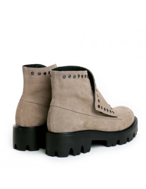 Bocanci dama Piele Naturala Grej Ranger - The5thelement.ro