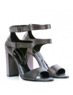 Sandale dama Strap Zone Dark Brown Piele Naturala - The5thelement.ro