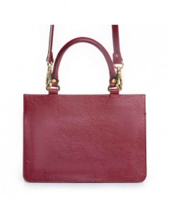 Geanta Piele Naturala Dama Lily Burgundy - The5thelement.ro