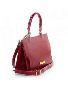 Geanta Piele Naturala Dama Lily Burgundy - The5thelement.ro