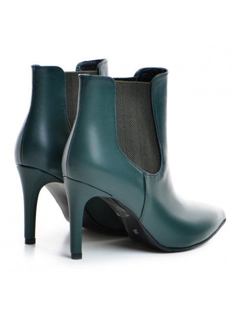 Botine dama All Day verde Piele Naturala - The5thelement.ro