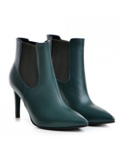 Botine dama All Day verde Piele Naturala - The5thelement.ro