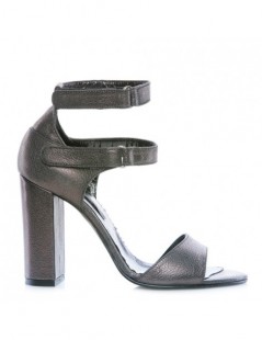 Sandale dama Strap Zone Dark Brown Piele Naturala - The5thelement.ro
