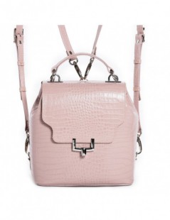 Geanta Minimal Backpack Croco Rose - The5thelement.ro