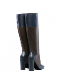 Cizme dama Long Boots Brown Piele Naturala - The5thelement.ro