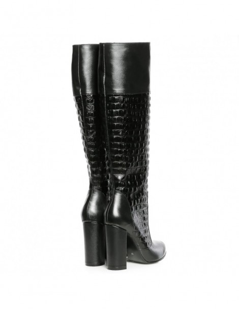 Cizme dama Long Boots Croc Piele Naturala - The5thelement.ro