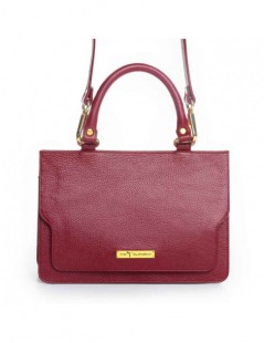 Geanta Piele Naturala Dama Lily Burgundy - The5thelement.ro