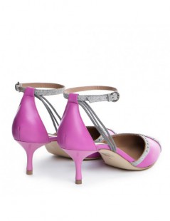 Pantofi stiletto piele naturala Roz Rihanna - The5thelement.ro
