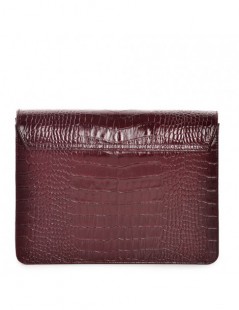 Geanta Piele Naturala Dama Burgundy Simple - The5thelement.ro