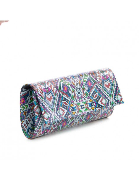 Clutch Piele Naturala Aztec Colorat Mini - The5thelement.ro