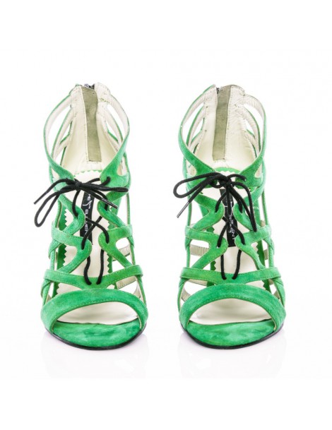 Sandale dama Cosmopolitan Light Green Piele Naturala - The5thelement.ro