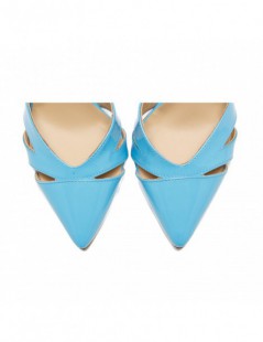 Pantofi dama Piele Naturala Bleu Cut Out - The5thelement.ro