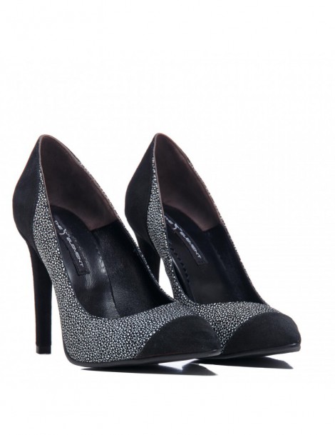 Pantofi dama Stiletto Office Black Piele Naturala - The5thelement.ro