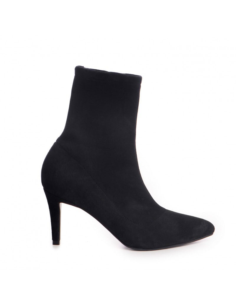 2- Tinute cu botine - botine negre catifea