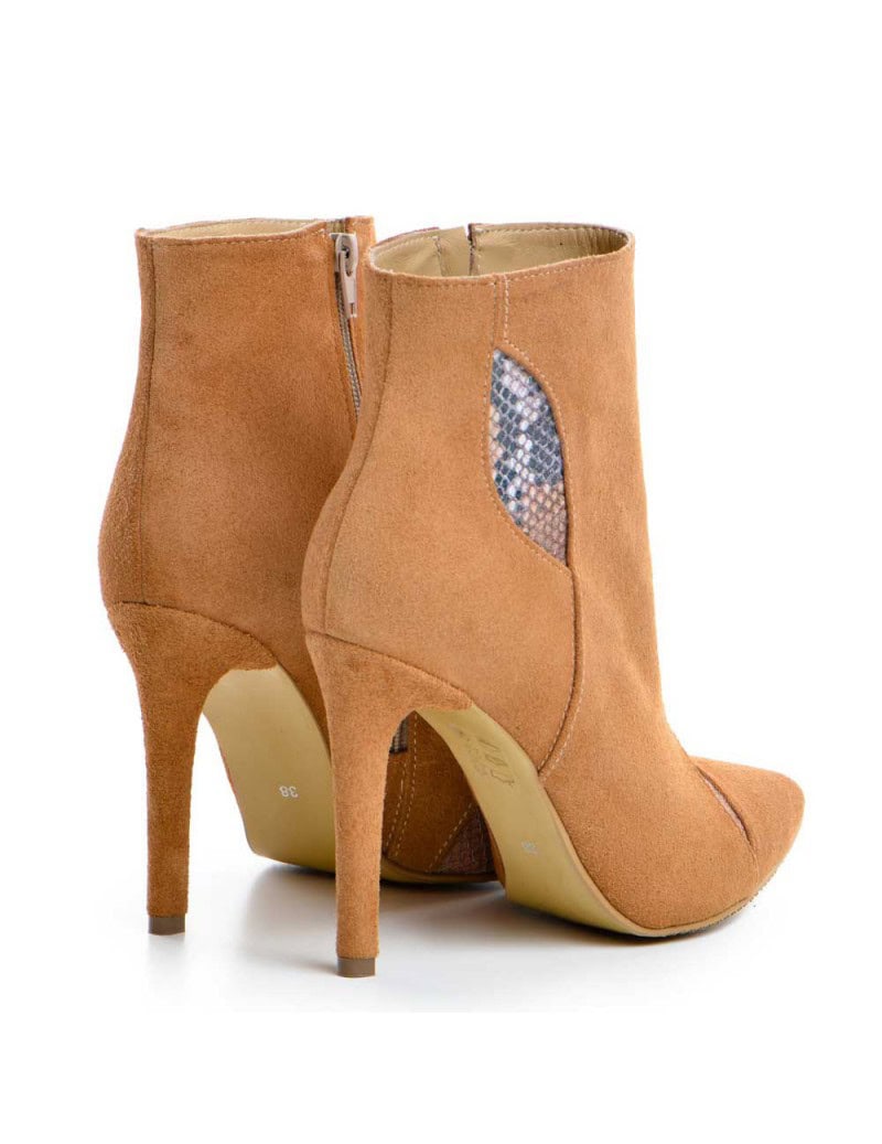 3- Tinute elegante cu botine -doua botine bej